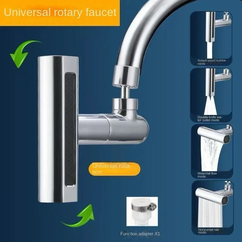 HydroFlow 360™ – Ducha de Grifo de Alta Presión 4 en 1🚿
