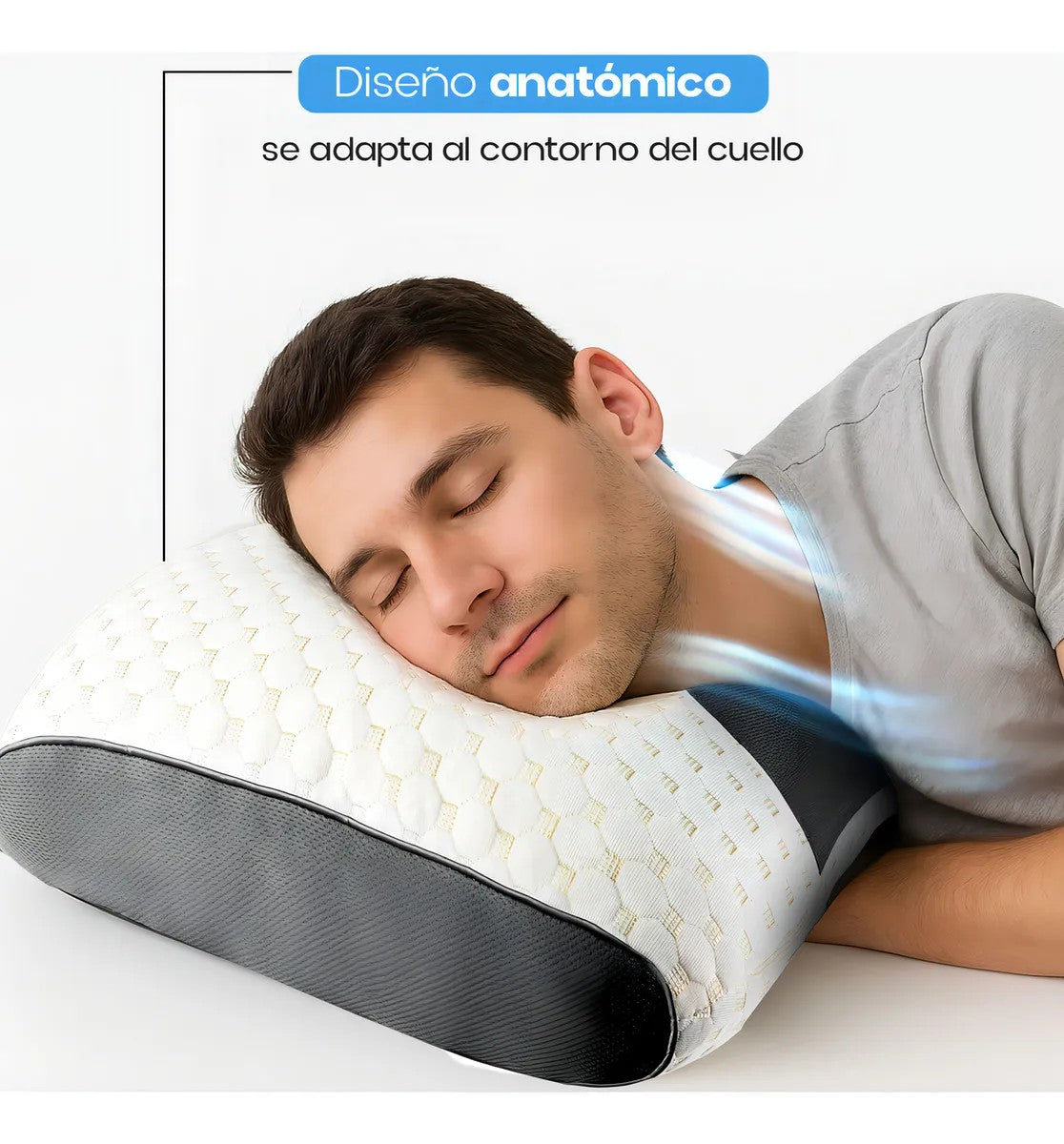 💤 Almohada Ortopédica Memory Relax™ – Duerme Sin Dolor Desde La Primera Noche