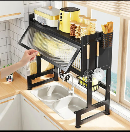 Escurridor de 1 Nivel Con Puerta ✨Despídete del Desorden en tu Cocina ✨
