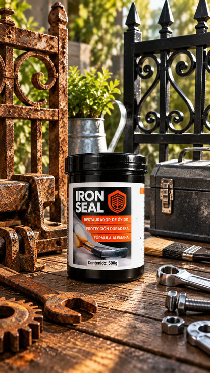 🛡️ IronSeal - Pintura Reparadora Antioxidante - Restaura y elimina el óxido al instante⭐ (500g)