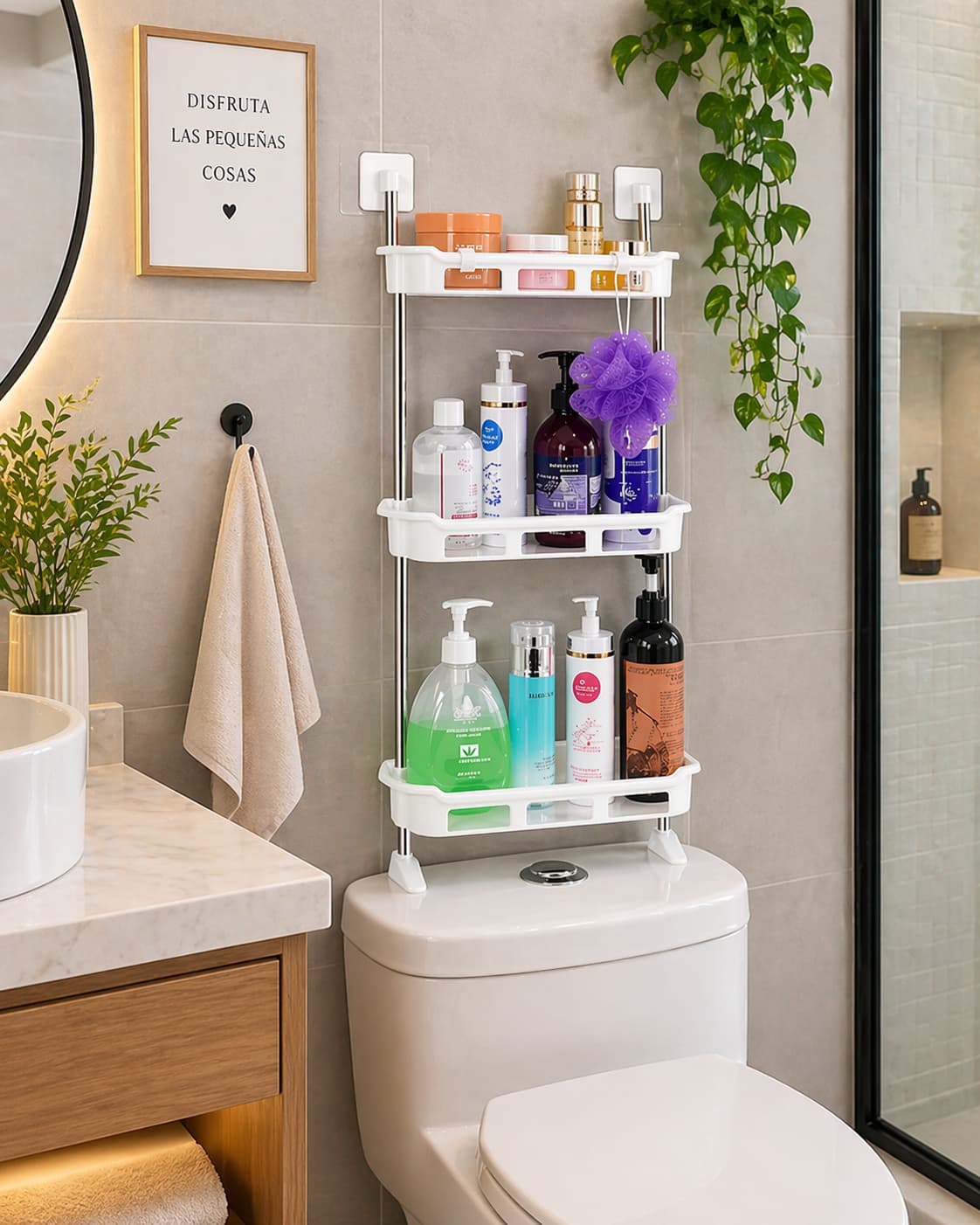 Estante Organizador de Baño de 3 Niveles 🛁✨Magick Rack