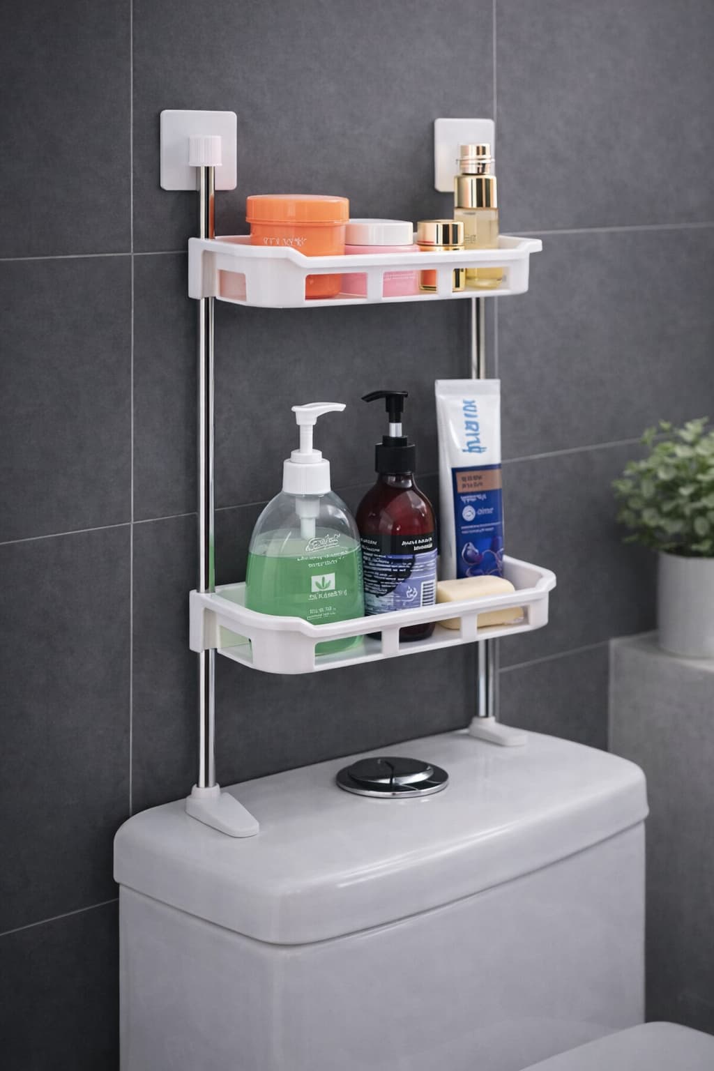 Organizador de Baño Doble Nivel🛁 – Más Espacio Sin Desorden