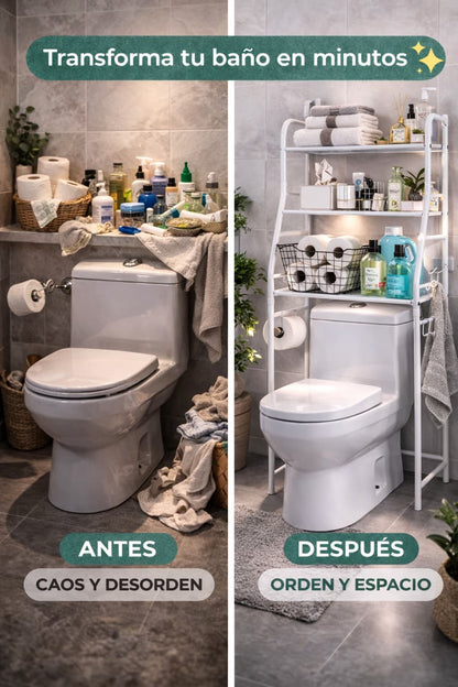Organizador de Baño 3 Niveles🛁 Más Espacio En Segundos